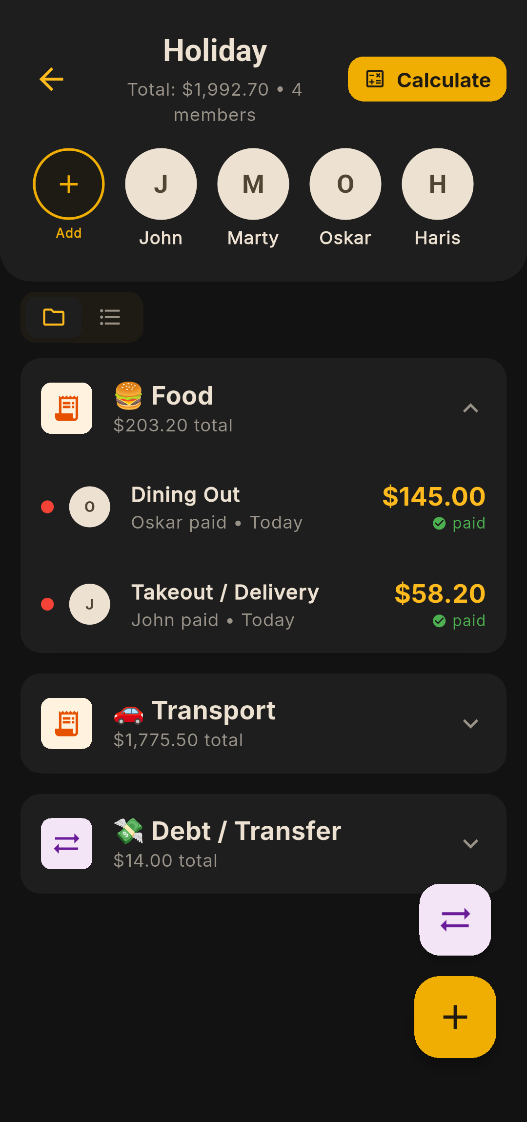 Divito App - Groups